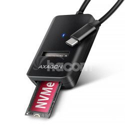 AXAGON ADM2-CM USB-C 10Gbps - M.2 NVMe & SATA SSD adaptr, kbel USB-C 10cm ADM2-CM