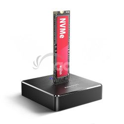 AXAGON ADSA-M2C11, USB-C 10Gbps dokovacia stanica pre 1� M.2 NVMe/SATA SSD ADSA-M2C11