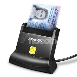 AXAGON CRE-SM4N, USB-A StandReader taka kontaktnch kariet Smart card (eObanka), kbel 1.3m CRE-SM4N