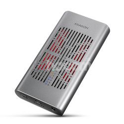 AXAGON EEM2-20GD, USB-C 20Gbps extern� box pre dvoch M.2 NVMe SSD s funkciou klonovania EEM2-20GD