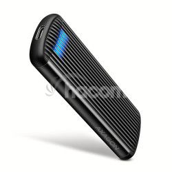 AXAGON EEM2-SC, USB-C 10Gbps extern� box pre M.2 NVMe SSD, bezskrutkov�, rebrovan� hlin�k EEM2-SC