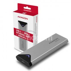 AXAGON EEM2-UG2, USB-C 3.2 Gen 2 - M.2 NVMe SSD kovov box, dka 42 a 80 mm EEM2-UG2