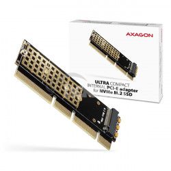 AXAGON PCEM2-1U, PCIe x16 / x8 / x4 - M.2 NVMe M-key slot adaptr, 1U PCEM2-1U