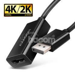 AXAGON RVD-HI20N, DisplayPort -> HDMI 2.0b redukcia / adaptr, 4K/60Hz RVD-HI20N