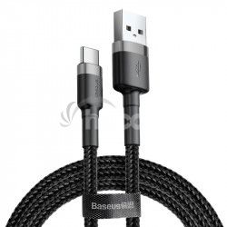 Baseus CATKLF-BG1 Cafule Kbel USB-C 3A 1m Grey / Black 6953156278202