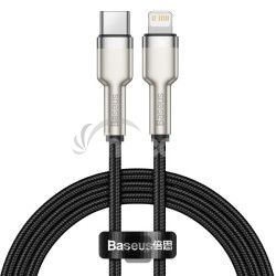 Baseus dtov kbel Cafule USB-C/Lightning 1m PD 20W ierny 6953156202061