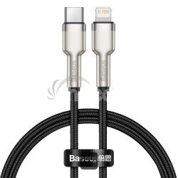 Baseus dtov kbel Cafule USB-C na Lightning 0,25 PD 20W ierny 6953156202054