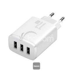 Baseus nabjaka do siete Compact 3xUSB 17W biela 6932172606978