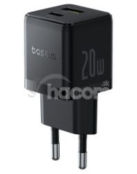 Baseus Rchlonabjaka do siete Palm 20W 1xUSB-A 1xUSB-C PD QC 3.0 ierna 6932172672737