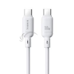 Baseus Rchlonabjac kbel Silky USB-C/USB-C 1m 100W biely 6932172668860