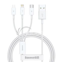 Baseus Superior Series Fast Charging D�tov� Kabel USB-A - USB-C/microUSB/Lightning 3.5A 0.5m Stellar 6932172635039