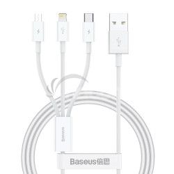 Baseus Superior Series Fast Charging D�tov� Kabel USB-A - USB-C/microUSB/Lightning 3.5A 1m Stellar W 6932172635022