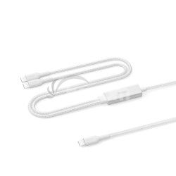 BELKIN BOOSTCHARGE PRE k�bel 140W dual USB-C 1,5m biely CAC004hq1.5MWH