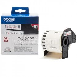 Brother DK-22251 - ierna a erven na biele, 62mm DK22251