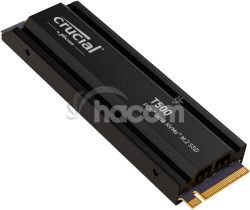 Crucial T500 1TB PCIe Gen4 M.2 2280SS SSD heatsink CT1000T500SSD5