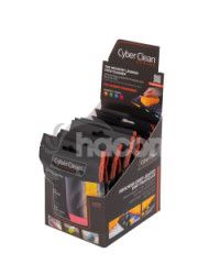 CYBERCLEAN Gaming Zip Bag 80g DISPLAY (12PCS = 3Pcs Blue + 3pcs Orange + 3pcs Green + 3pcs Pink) 46300DISPLAY