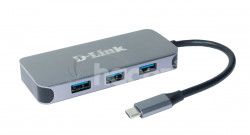 D-Link 6-in-1 USB-C Hub with HDMI/Gigbait Ethernet/Power Delivery DUB-2335