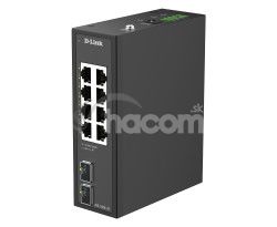 D-Link DIS-100G-10 10-Port Gigabit Industrial Unmanaged Switch with 2 x SFP Ports DIS-100G-10