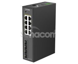 D-Link DIS-210G-12P 12-Port Gigabit Industrial PoE+ Smart Managed Switch with 4 x SFP Ports DIS-210G-12P