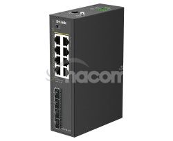 D-Link DIS-210G-12UP 12-Port Gigabit Industrial PoE++ Smart Managed Switch with 4 x SFP Ports DIS-210G-12UP