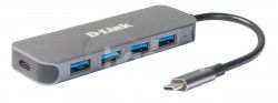 D-Link USB-C to 4-port USB 3.0 Hub with Power Delivery DUB-2340