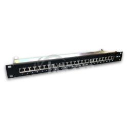 DATACOM 24p. Patch panel 19" STP CAT6A LSA 1U BK 3131