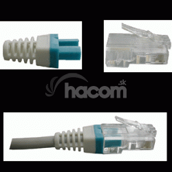 DATACOM manetkou pre konektor RJ 45 modr / biela 100 ks 4300