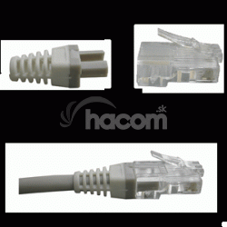 DATACOM manetkou pre konektor RJ 45 siv / biela 100 ks 4301