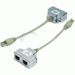 DATACOM "Y" adaptr STP CAT5E PC / PC + TEL 4252