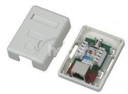 DATACOM STP Jednozsuvka nad omietku Cat5e 1 x RJ45 2315