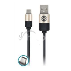 Dtov kbel Forever Modern USB/USB-C 1m 2A ern GSM032575