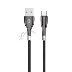 Dtov kbel Forever Sleek USB/USB-C 1m 3A ierny GSM171007