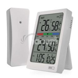 Digit�lny teplomer s vlhkomerom, bezdr�tov� sn�ma�, bud�k, d�tum E0558W E0558W