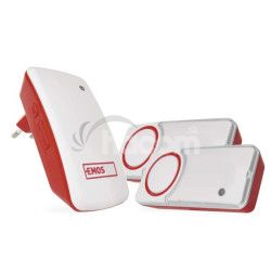 Domov� bezdr�tov� zvon�ek bez baterie P5750.2T do z�suvky, s 2 tla�idlami P5750.2T