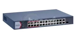 DS-3E1326P-EI/M 24x100Mb PoE+2x1Gb Combo, smart switch, 180W