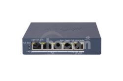 DS-3E1505P-EI/M 4x Gb PoE + 1x Gb RJ-45, smart switch, 45W