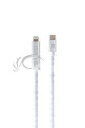 Dual Cable USB-C C/L Mfi 100cm white ERPW2CL100-WH