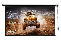 Elektrick projekn pltno AVELI, 204x115 (16:9) 92", ern tubus XRT-00174B