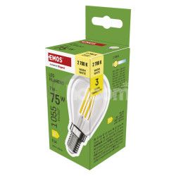 EMOS LED FLM MINI GL 7W (75W) 1055lm E14 WW 1525731259