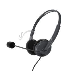 Energy Sistem Headset Office 2, komunikan slchadl s mikrofnom, USB kbel k PC, ierna 452132