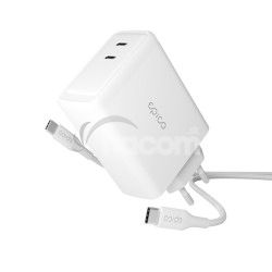 Epico 100W GaN sieov nabjaka s 2m USB-C kab. 9915101100185