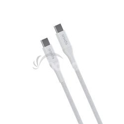 Epico Braided PD Cable 2m USB-C to USB-C - biela 9915141100001