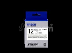 Epson Label Cartridge Vinyl LK-4WBVN Black/White 12mm (7 metrov) C53S654041