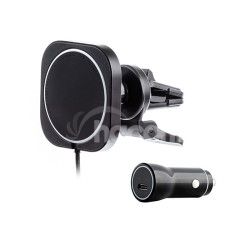 ER POWER Bezdrtov MagSafe nabjaka do ventilcie 15W/20W ERPWCMC15W-BK