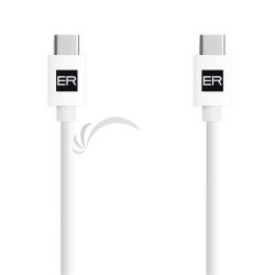 ER POWER kbel USB-C/C 3A 60W 120cm biely ERPWCC3A120-WH