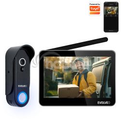 EVOLVEO DoorPhone W7, Sada domceho bezdrtovho videotelefnu s WiFi ern monitor W7-B