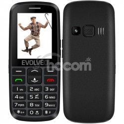 EVOLVEO EasyPhone EG, mobiln telefn pre seniorov s nabjacm stojanom (ierna farba) EP-550-EGB