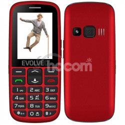 EVOLVEO EasyPhone EG, mobiln telefn pre seniorov s nabjacm stojanom (erven farba) EP-550-EGR