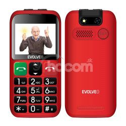 EVOLVEO EasyPhone ET, mobiln telefn pre seniorov s nabjacm stojanom, erven EP-851-ETR