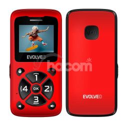 EVOLVEO EasyPhone ID, mobiln telefn pre seniorov, erven EP-400-IDR